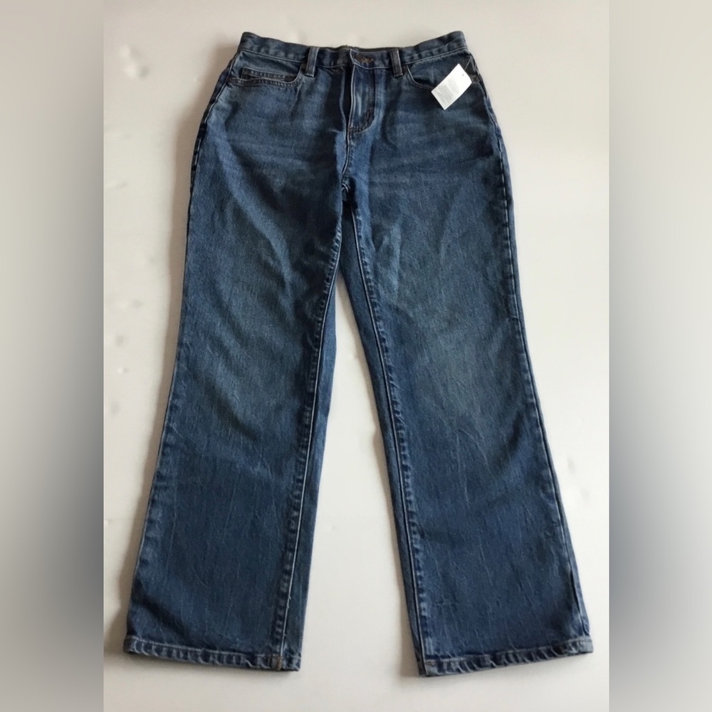 NWT LANDS’ END Petite Blue Jeans. Size 4/P